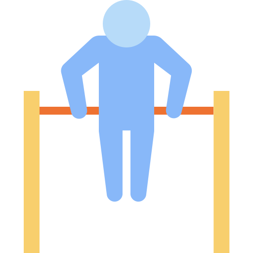 person performing muscle-up on bar