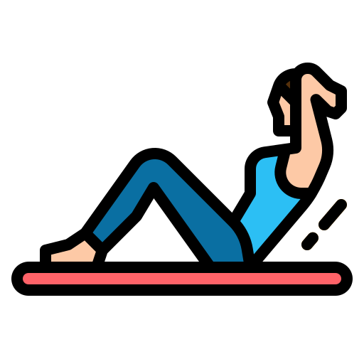 woman doing sit-ups on mat
