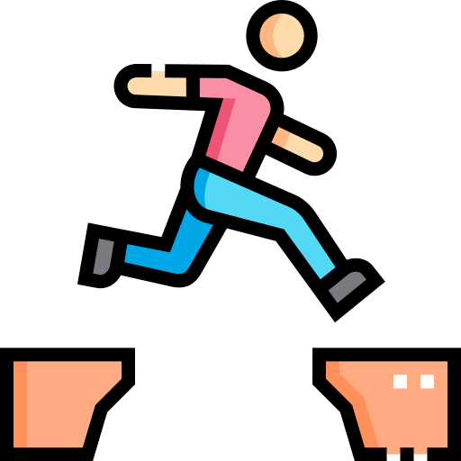 person jumping rope indoors