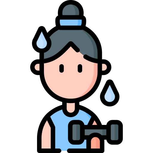 athlete training at gym